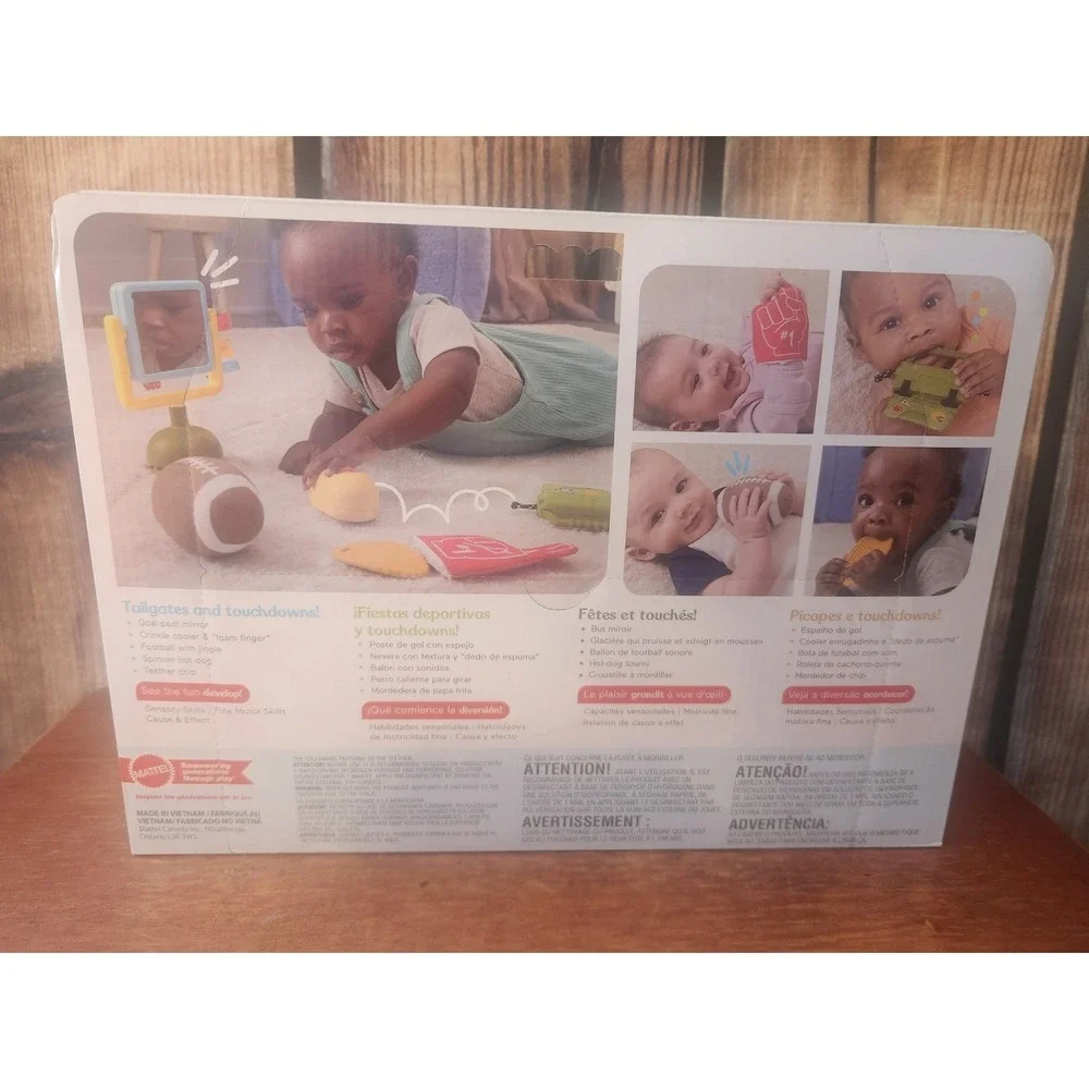 Fisher-Price Tiny Tailgater Infant Toy Gift Set Football 5 Pieces GJW24 NEW